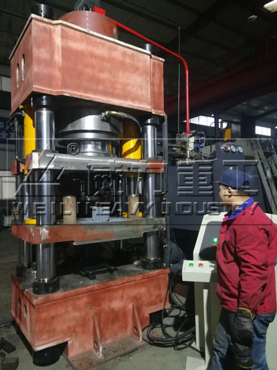 山东威力重工500吨重质标砖液压机电气控制系统介绍
